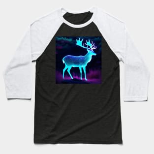 Bioluminescent deer Baseball T-Shirt